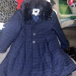 Baby Janie & Jack Navy Blue Coat